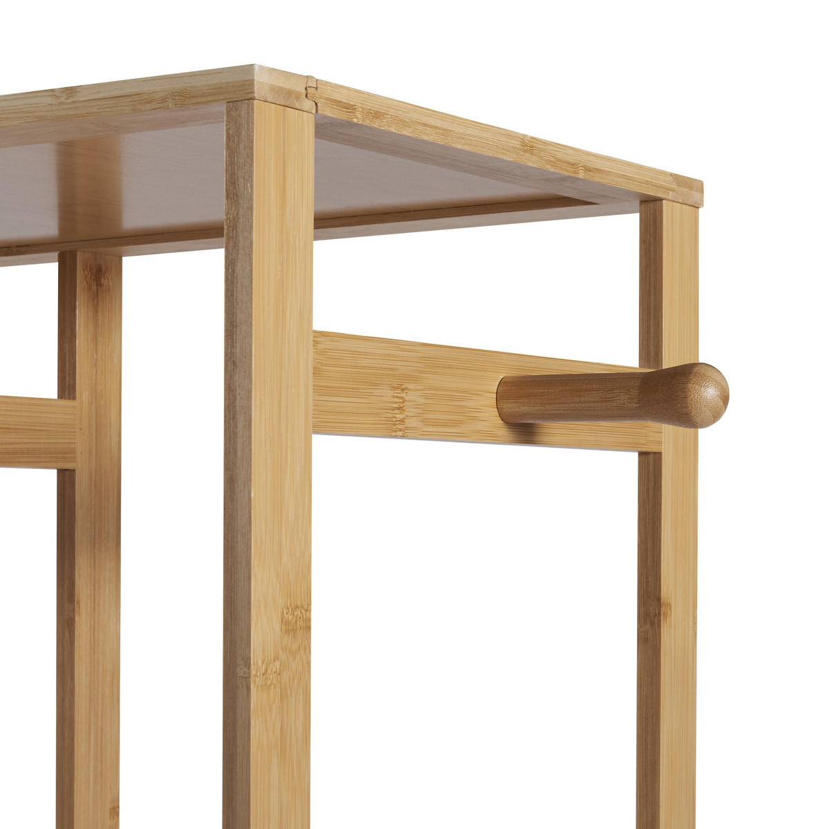 KLEIDERSTÄNDER Ilomantsi - Naturfarben, Holz (122/165/35cm) - [en.casa]