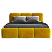 POLSTERBETT STAR 180x200 Goldfarben - Goldfarben, Textil (180/200cm) - A&J MöbelLand