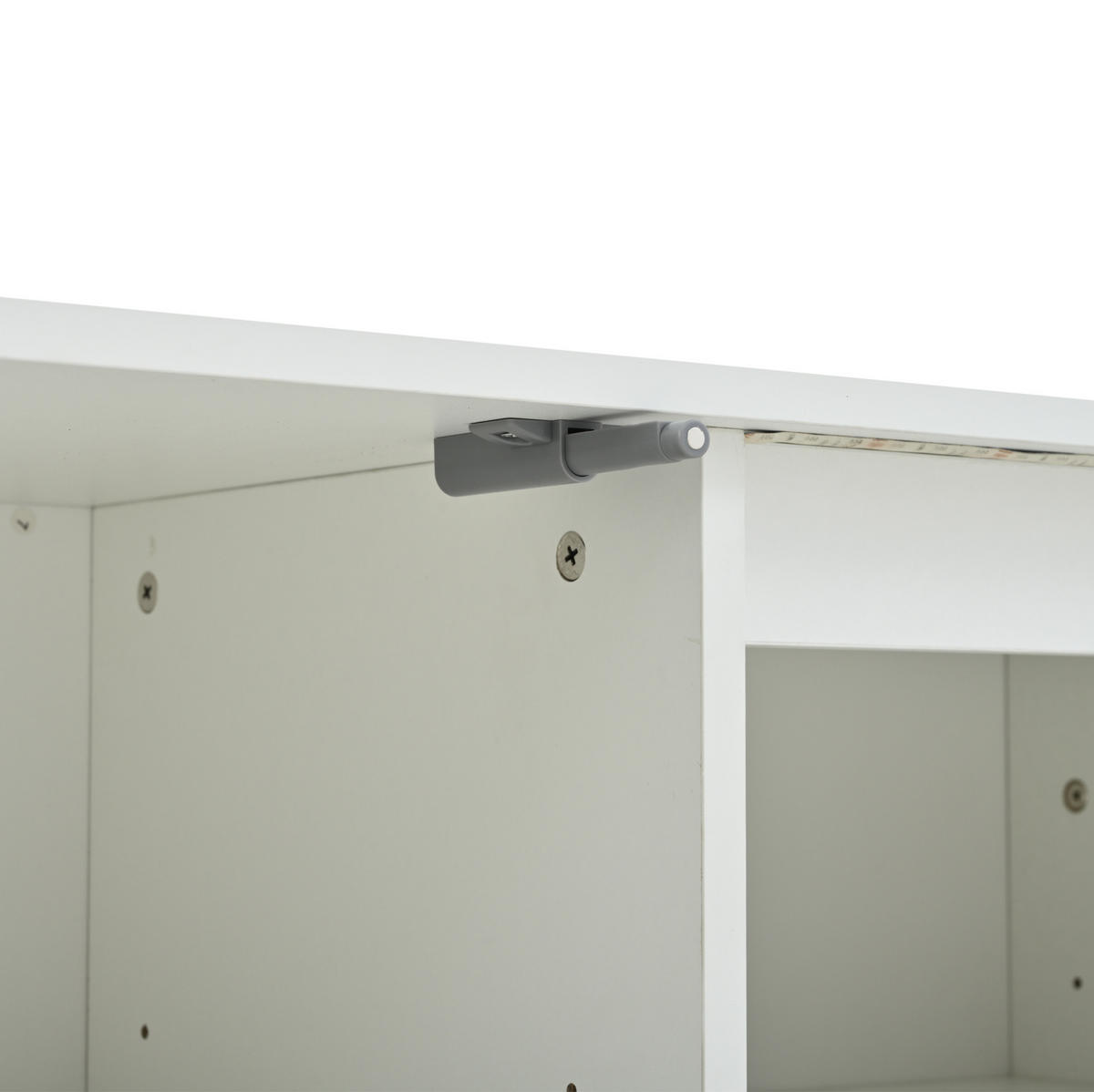 SIDEBOARD 140/40/60 cm Weiß aus MDF mit LED - Weiß, Holzwerkstoff (40/60/140cm) - OKMYHOME