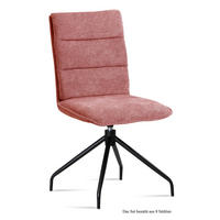 ESSZIMMERSTUHL drehbar (8er-Set) Donata 47x92x60 Schwarz/Rosewood - Dunkelrosa/Schwarz, Kunststoff (60/92/47cm) - 58aufmkessel
