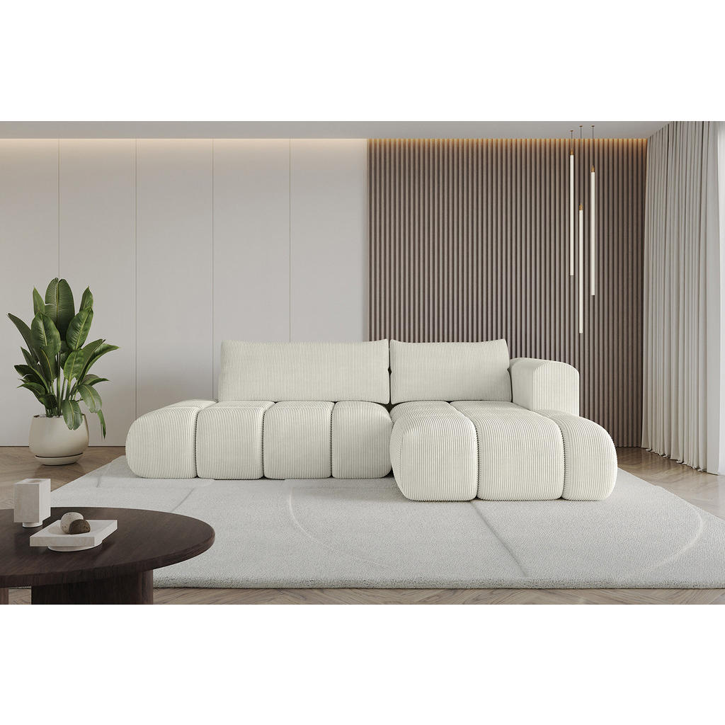 Thumbnail - Altdecor Ecksofa, Hellgrau, Textil, 4-Sitzer, L-Form, Ottomane rechts, 289x180 cm, Wohnzimmer, Sofas & Couches, Wohnland...