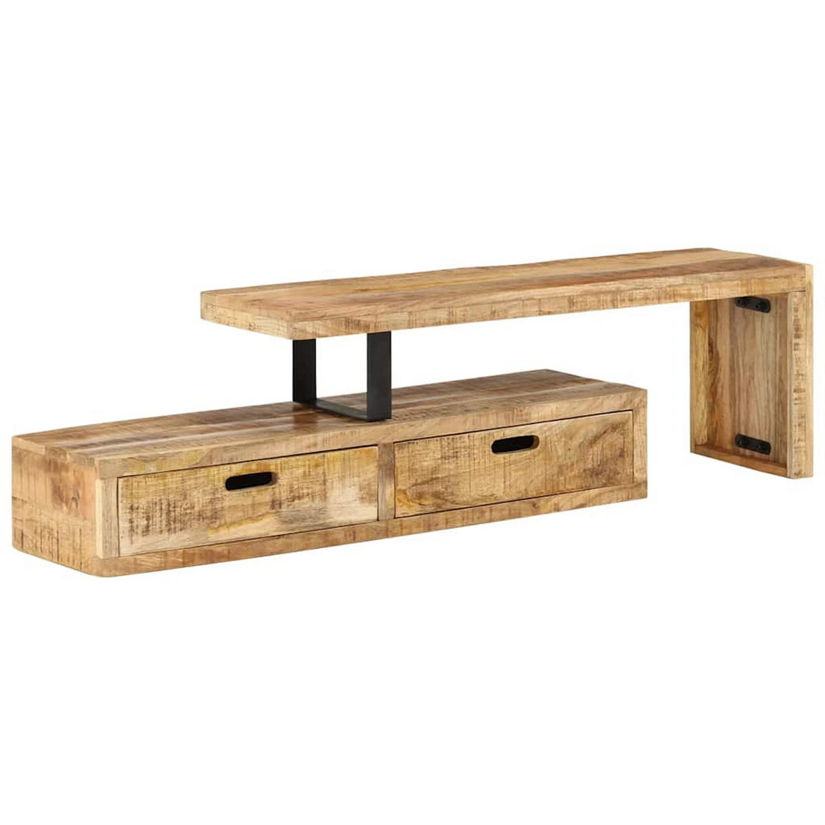 TV-STÄNDER (118–200)/30/40 Cm Massivholz Mango - Braun, Holz (30/40/200cm) - vidaXL