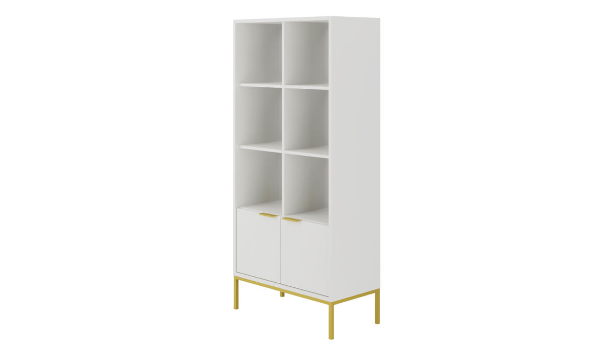 BÜCHERREGAL Austin 40/171,3/80 cm - Weiß, Holzwerkstoff (40/171/80cm) - Kocot Kids