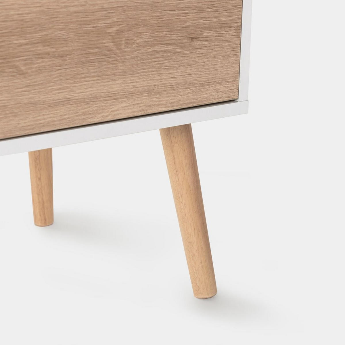 NACHTTISCH 2 SCHUBLADEN Kemi Zweifarbig 40 cm x 59 cm 2er-Set - Multicolor, Holzwerkstoff (40/59/40cm) - Klast Home
