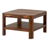 COUCHTISCH Sheesham 70x70x45 walnuss gewachst TORONTO #206 - Walnussfarben, Holz (70/70/45cm) - Massivmoebel24
