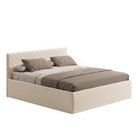 POLSTERBETT 200x200 cm Bonnellfederkernmatratze H2 in Creme - Creme, Textil (200/200cm) - Home Collective
