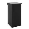 MÜLLEIMER Eckig Haiti Mit Softclose Hebedeckel 110 Liter Schwarz - Schwarz, Metall (36/80/36cm) - PROREGAL