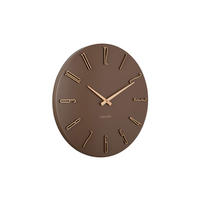 WANDUHR Esmerado Braun 2.1/40/40 cm - Braun, Metall (40/40/2.1cm) - Karlsson
