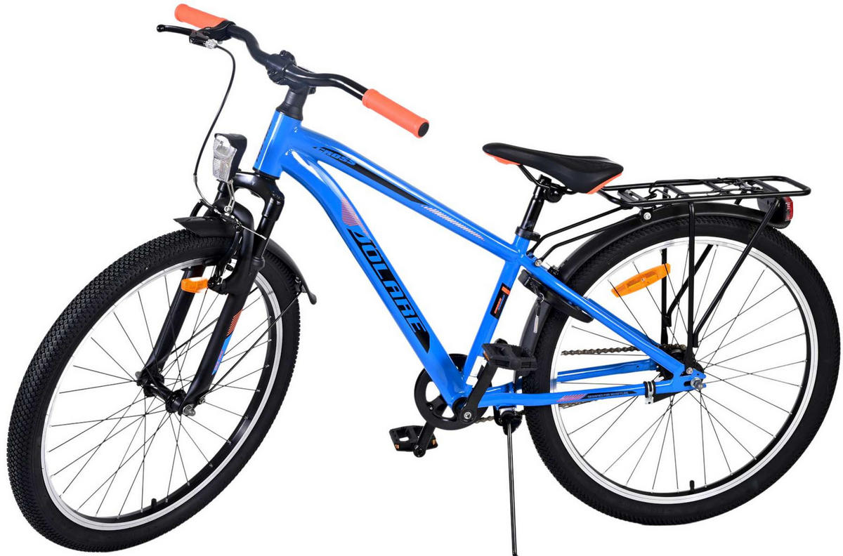 KINDERFAHRRAD Cross - Jungen - Rücktritt + Handbremse - 24 Zoll - Blau - Blau, Metall (70cm) - TPFSports