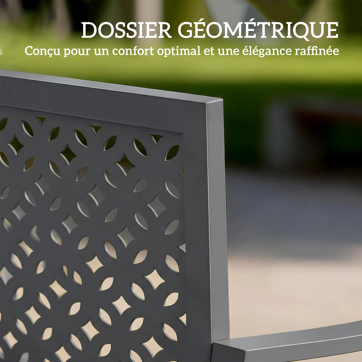 GARTENBANK DE-17800 Dunkelgrau - Dunkelgrau, Metall (127/85/61cm) - ComfortXL