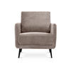 DESIGNER-SESSEL Emma aus Cord in Taupe - Taupe/Schwarz, Holz/Holzwerkstoff (71/81/75cm) - Sicaan