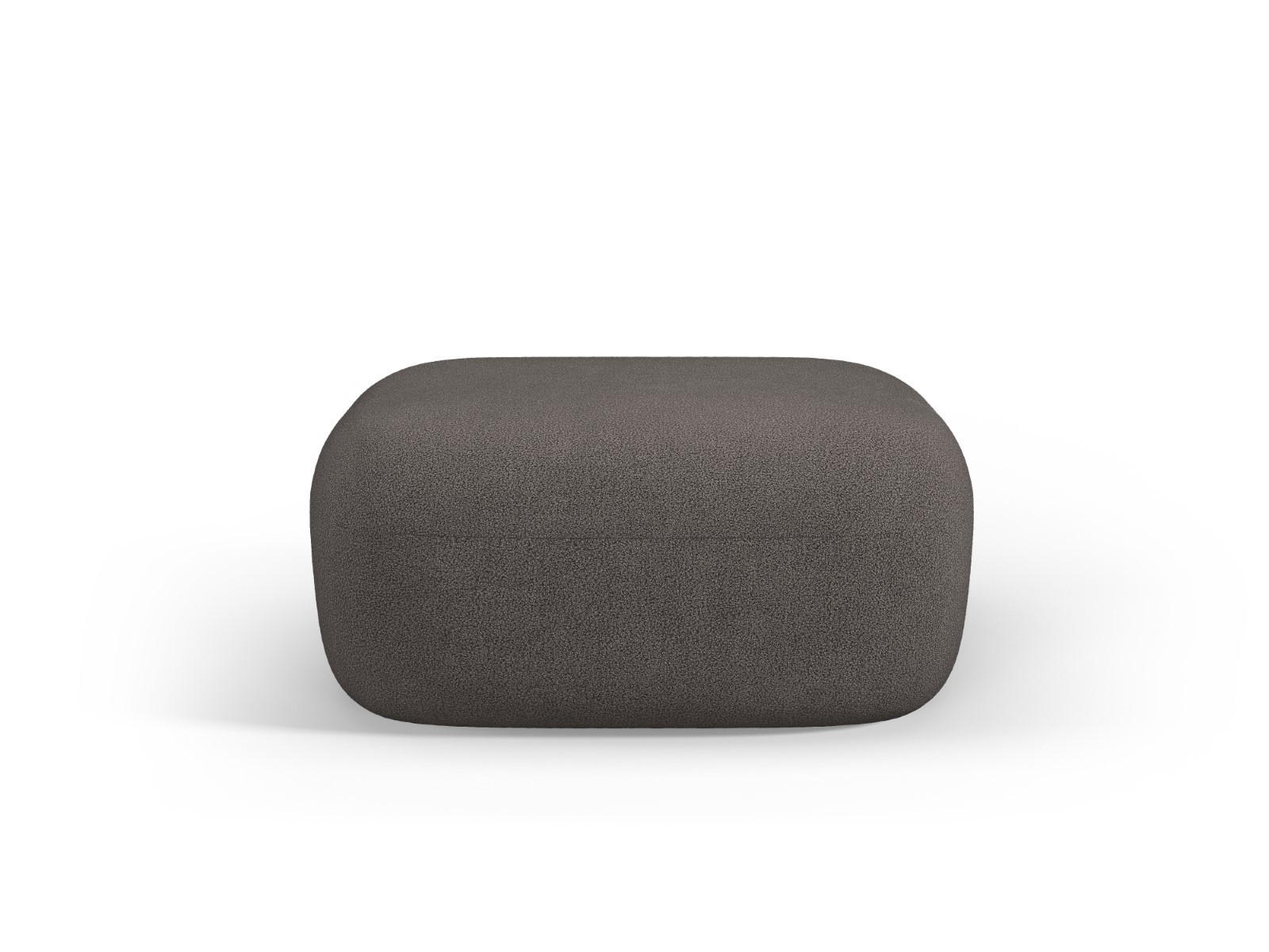 POUF Jenny aus Boucle grau - Grau, Textil (88/40/90cm) - Micadoni