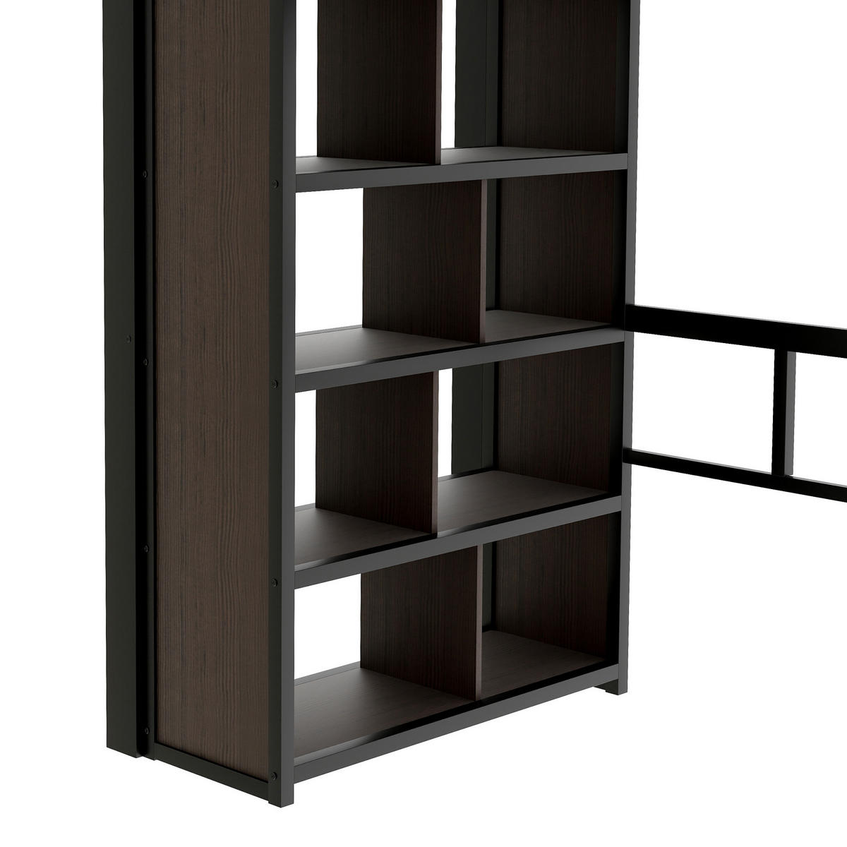 HOCHBETT Eisen 90/200 cm Schwarz - Schwarz, Metall - Raumix