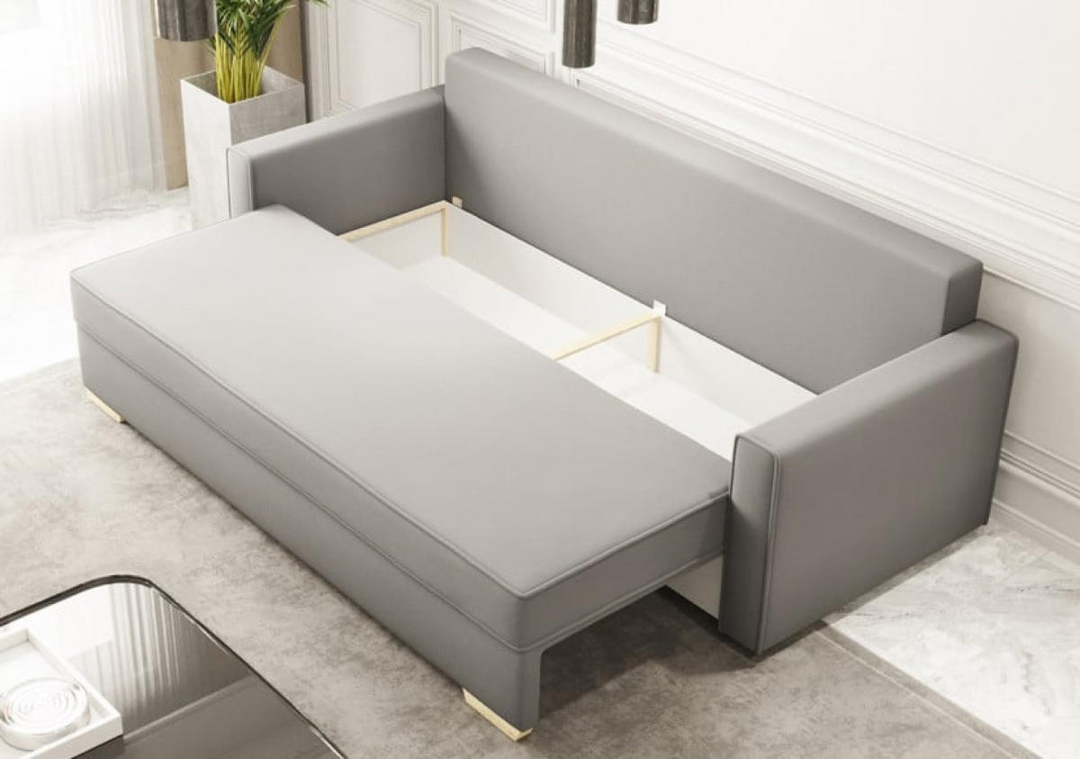 SOFA Granat MARO Mit Schlaffunktion - Blau, Textil (217/92/85cm) - Sepro Meble