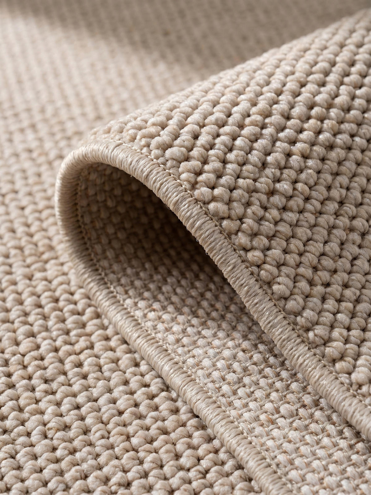 TEPPICH Flachgewebe LANGAU in Beige, meliert, 80 x 250 cm - Beige, Textil (80/250cm) - KADIMA DESIGN