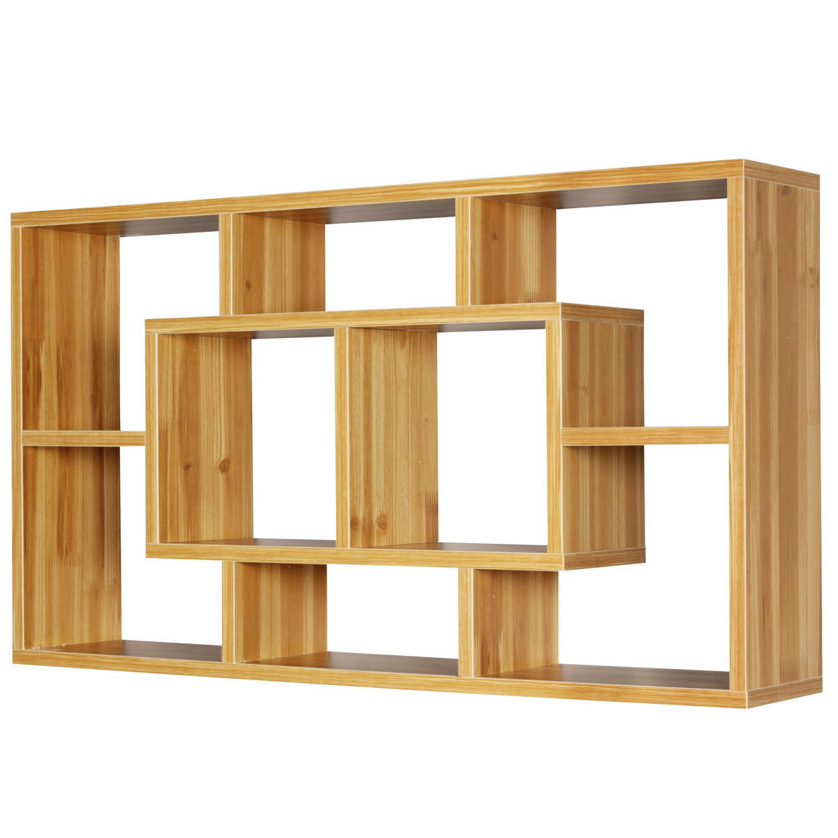 WANDREGAL RUR MDF Melaminbeschichtet Modern, Braun 85x16x48 cm - Braun, Holz (85/48/16cm) - KADIMA DESIGN