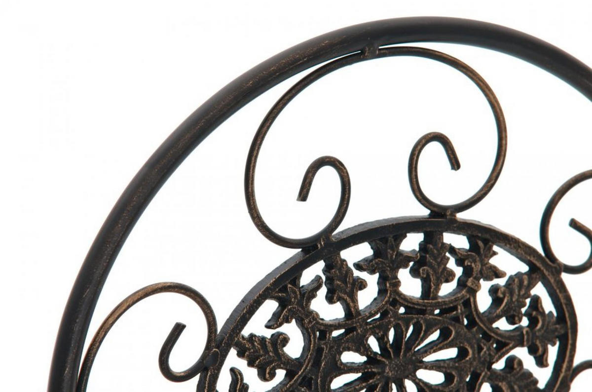 GARTENKLAPPSTUHL Metall Bronze - Bronzefarben, Metall (43/91/50cm) - CLP