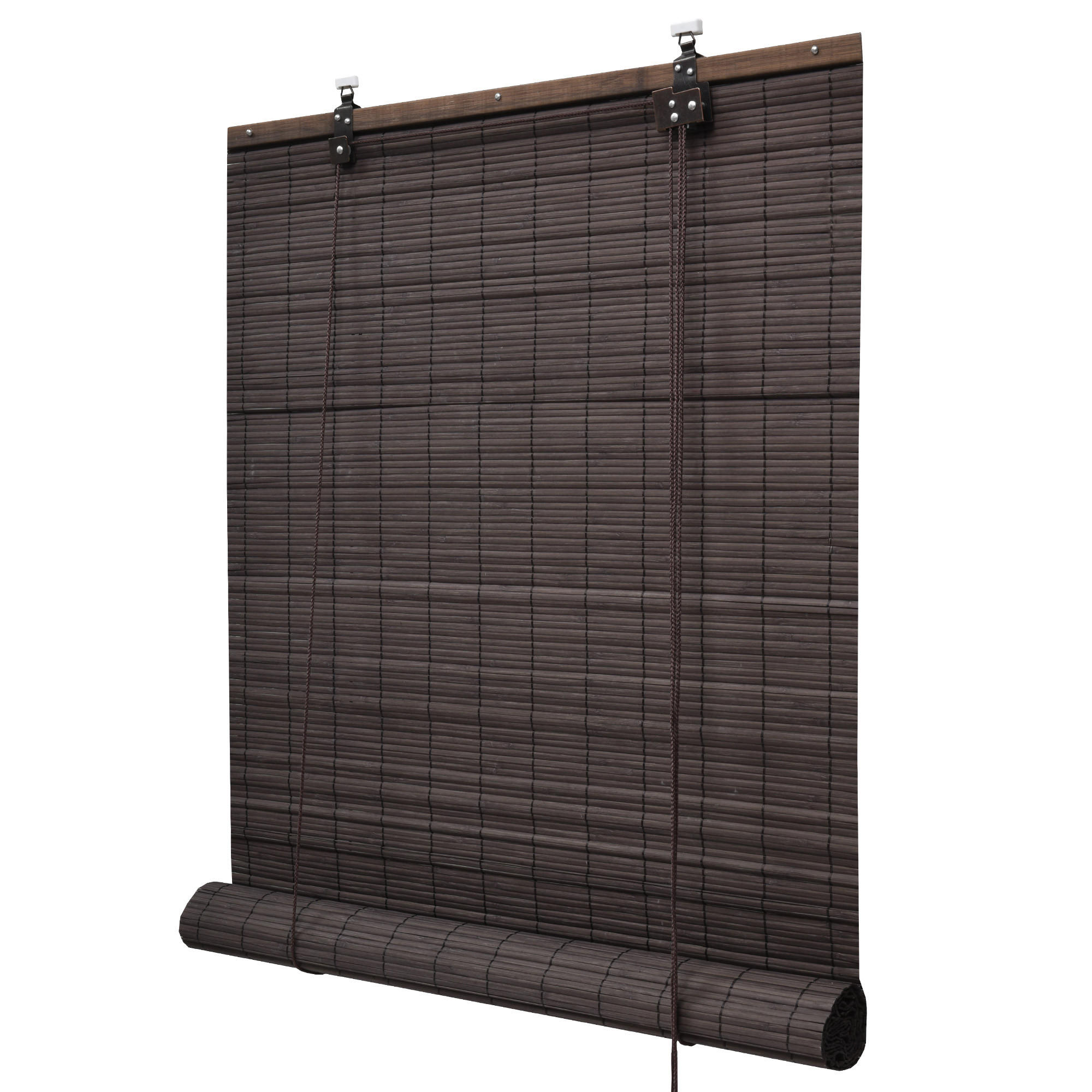 BAMBUSROLLO SolDecor B86 100x160cm Braun - Dunkelbraun, Holz (100/160cm) - Sol Royal