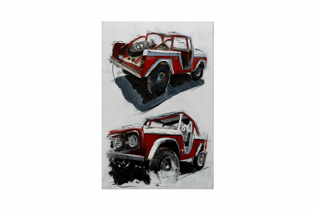 METALLBILD Rot 60/90 cm - Rot/Grau, Metall (4.8/90cm) - KUNSTLOFT