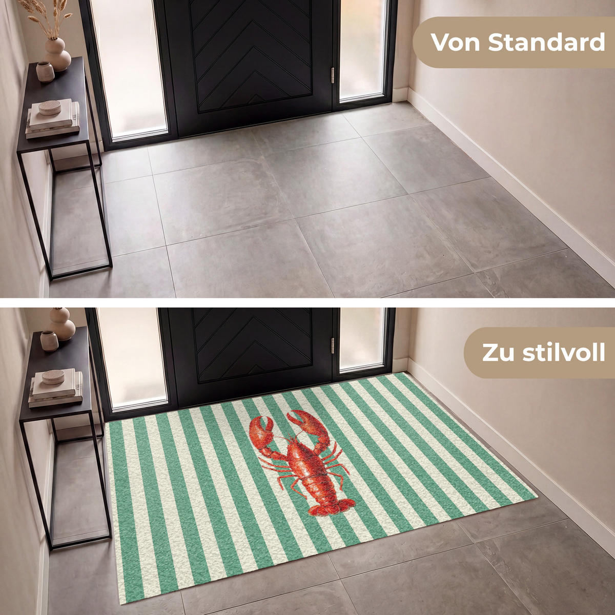 ROHOŽKA Rak - Pruhy - Realistické - Letné 180x120 cm - viacfarebná, plast (180/120cm) - MuchoWow