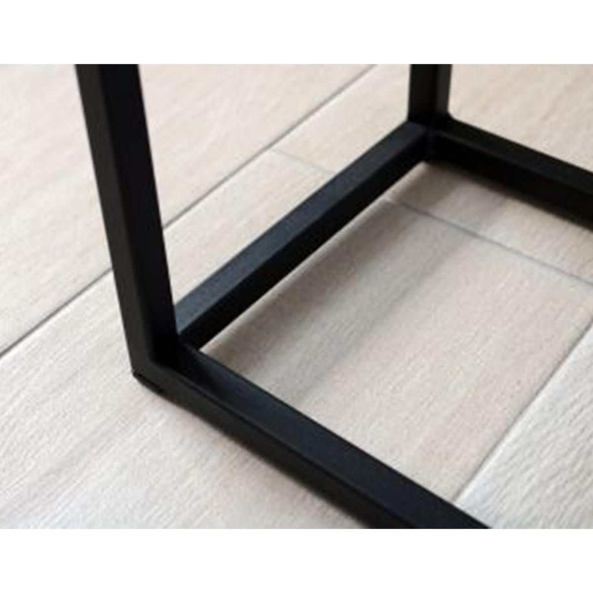 BLUMENSTÄNDER-SET 3-teilig - Sonoma / Schwarz - 50cm | 70cm | 90cm - Schwarz, Metall (21/21/90cm) - holz4home