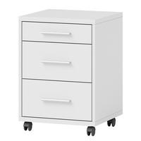 ROLLCONTAINER - Weiß, Holzwerkstoff/Kunststoff (40/56/39cm) - home24