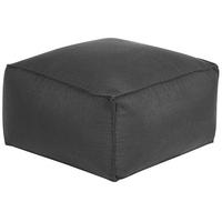 POUF Mukki 50/50/30 cm - Schwarz, Kunststoff/Textil (50/30/50cm) - Beliani