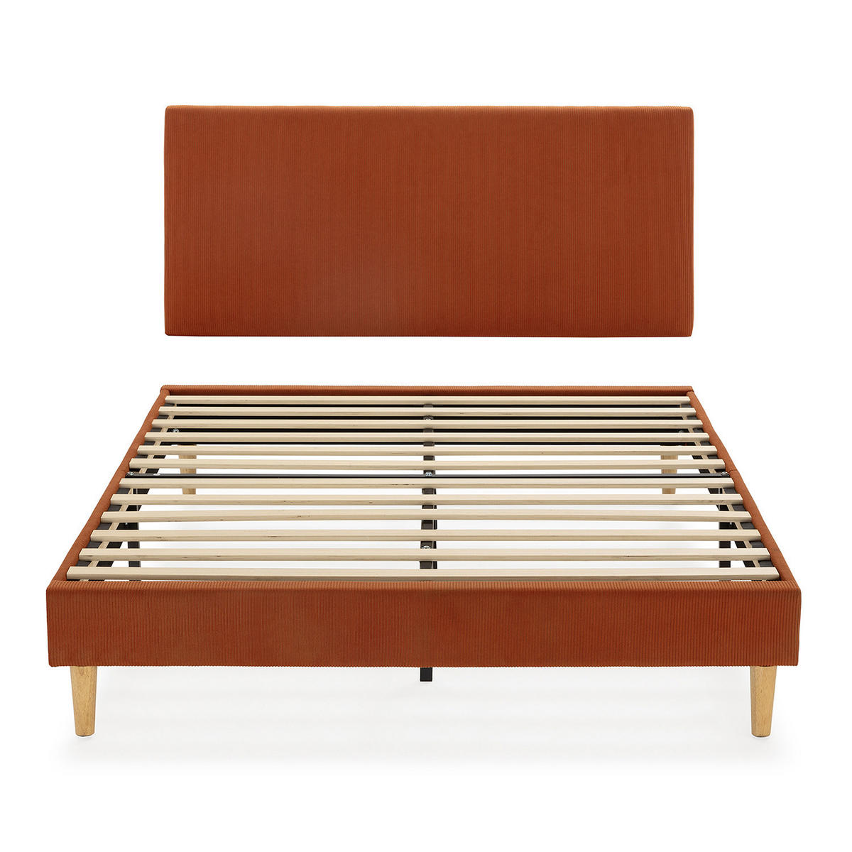 POLSTERBETT + kopfteil Bari 160x200 cm, Rot - Rot, Textil (200/160cm) - VS Venta-stock