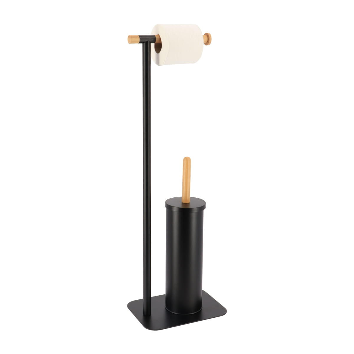 TOILETTENPAPIERSTÄNDER Mat 22/16/69,5 cm - Schwarz, Metall (16/69.5/22cm) - Tendance