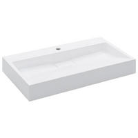 WASCHBECKEN Landers 80/46/11 cm - Weiß, Stein (80/11/46cm) - Nettlife