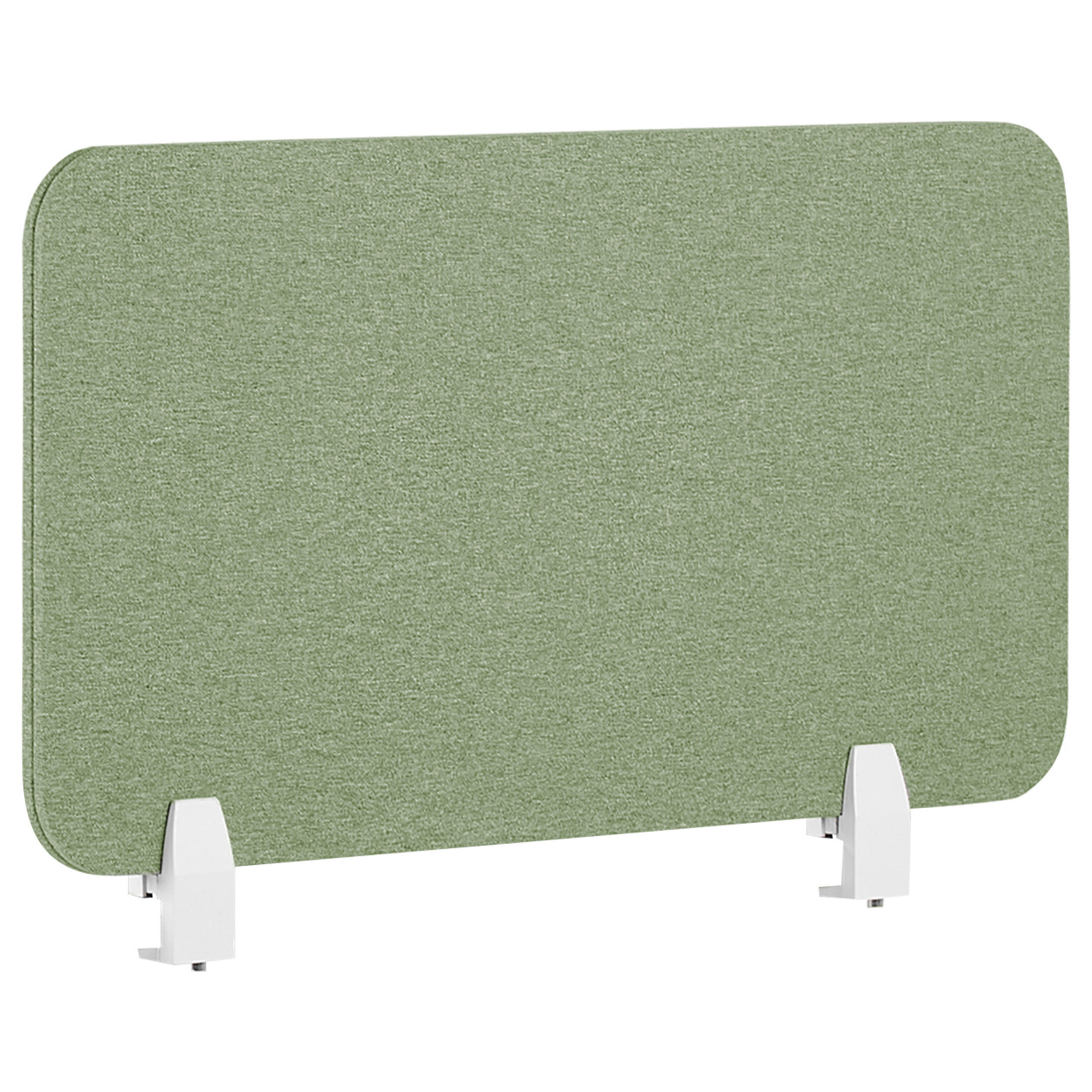 SCHREIBTISCHTRENNWAND 72 x 40 cm Hellgrün Wally - Grün, Textil (72/40/2cm) - Beliani