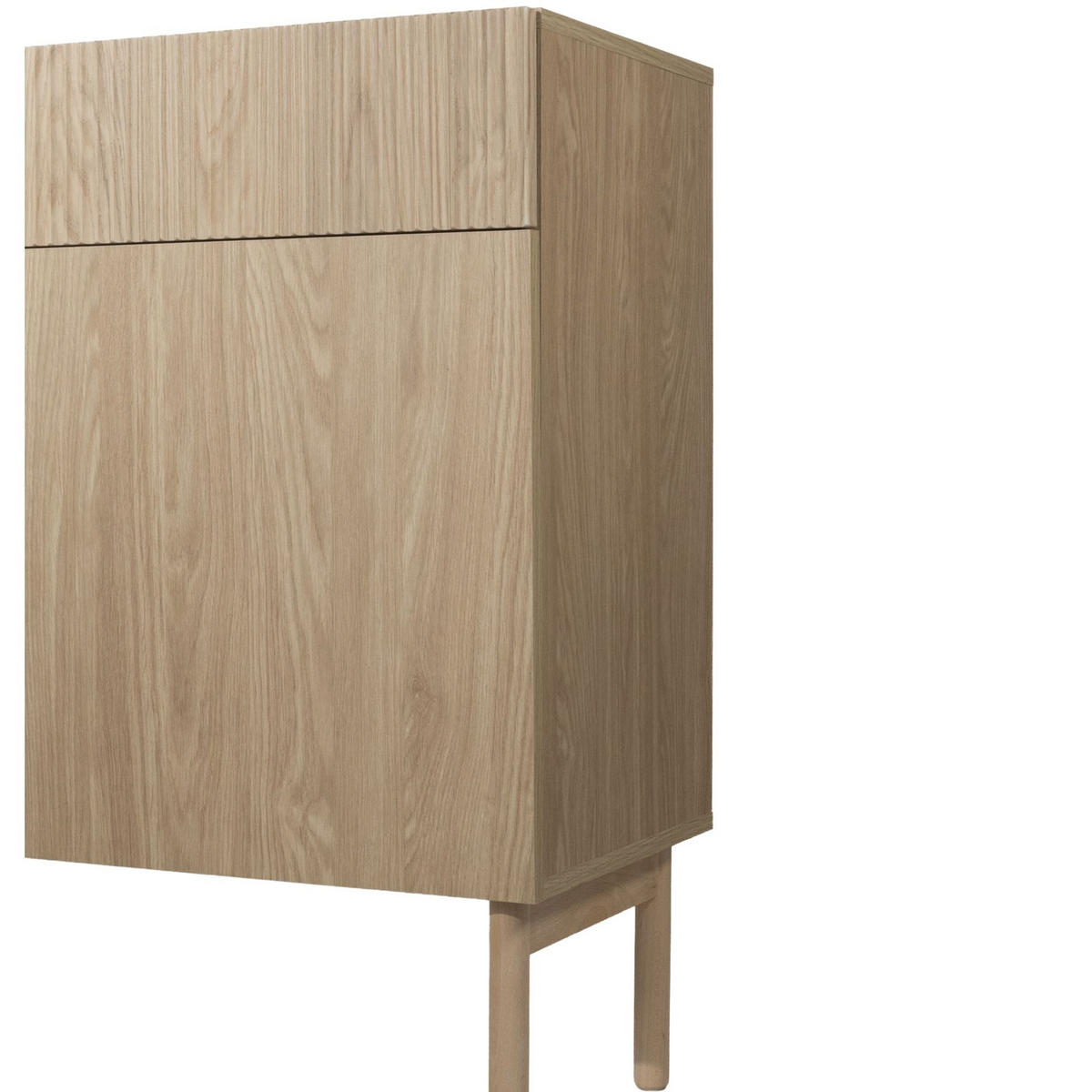 KOMODA Nolie dekor duba 100 cm - farba duba, drevo/kompozitné drevo (100/90.6/38cm) - Selsey