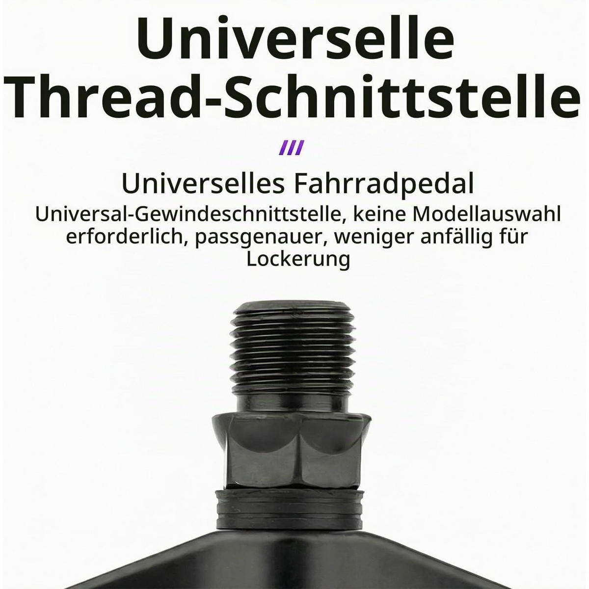 FAHRRADPEDALE Flats CNC Aluminium 9/16" mit 6 Anti-Rutsch-Stiften - Schwarz, Metall (9.8/2/12.5cm)