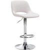 BARHOCKER JAKSON Creme Stoff Chrom - Creme, Textil/Metall (42/86/46cm) - DELUKE