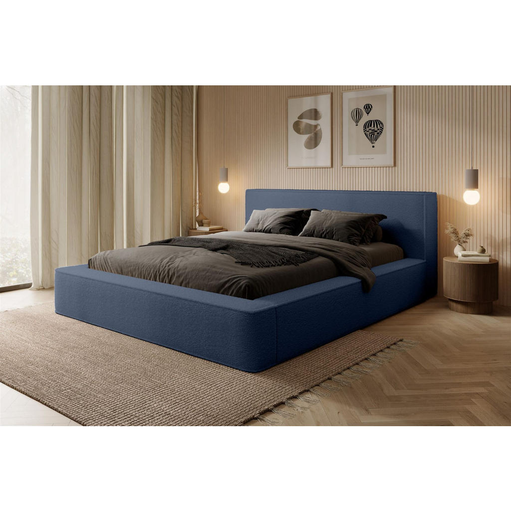 Thumbnail - Fun Möbel Polsterbett, Blau, Textil, 140x200 cm, Schlafzimmer, Betten, Polsterbetten