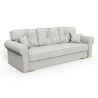 SOFA Grau TOP Mit Schlaffunktion - Grau, Naturmaterialien/Textil (237/76/85cm) - Sepro Meble