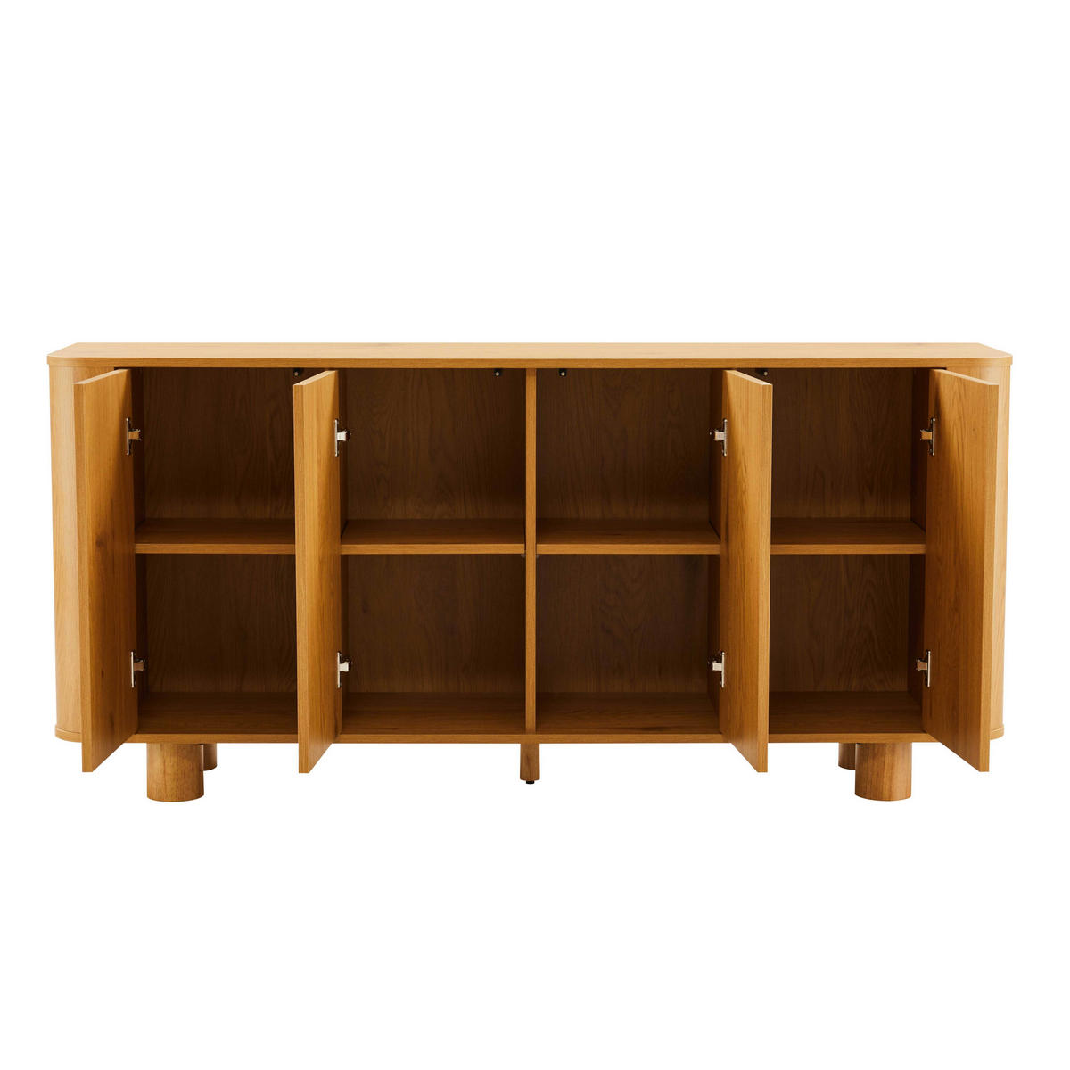 SIDEBOARD 160 cm, helles Holz - Beige, Holz (40/75/160cm) - Oviala
