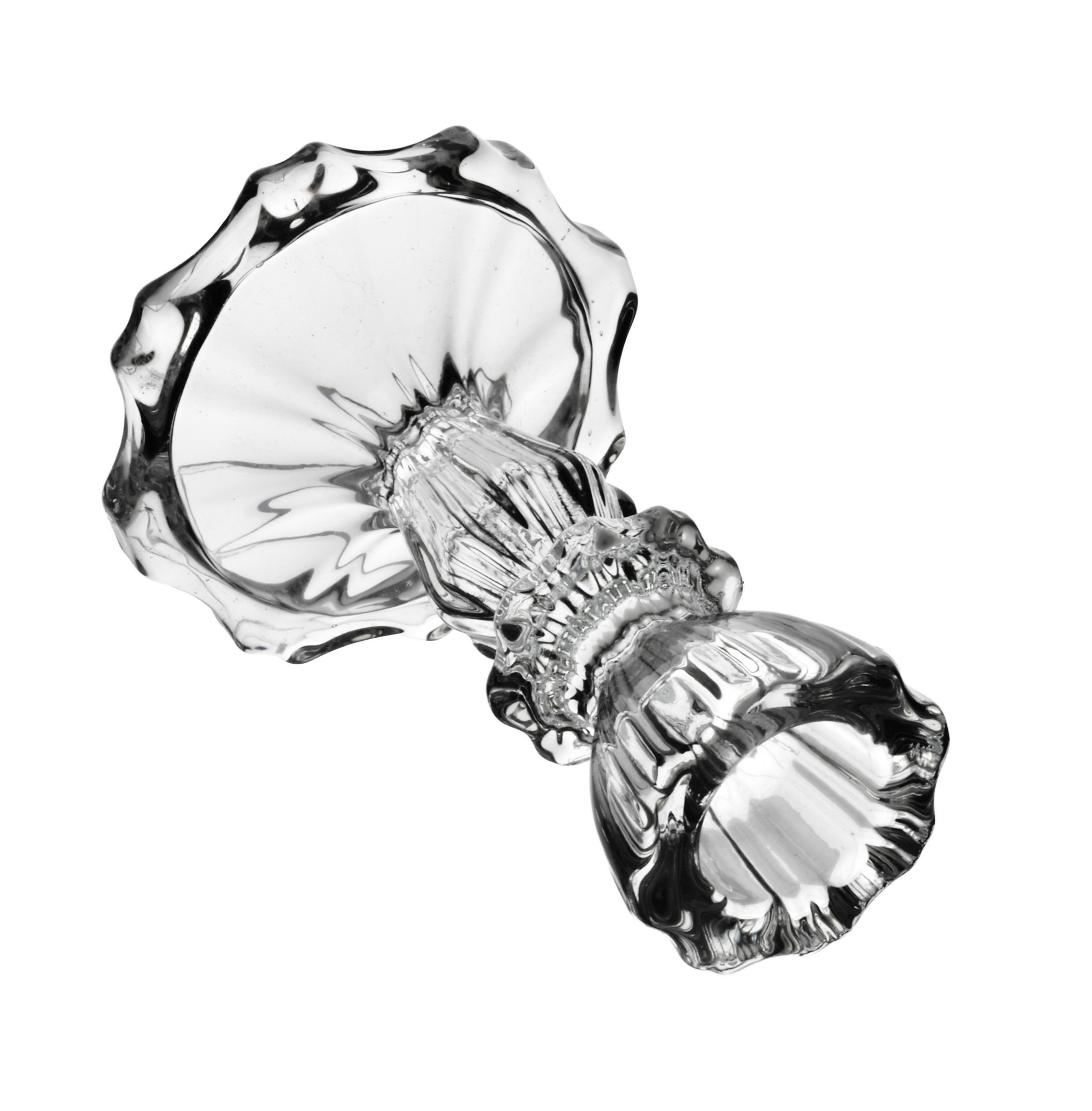 KERZENHALTER Patricia transparent 7.5/7.5/11 cm Glas - Transparent, Glas (7.5/11/7.5cm) - Mondex