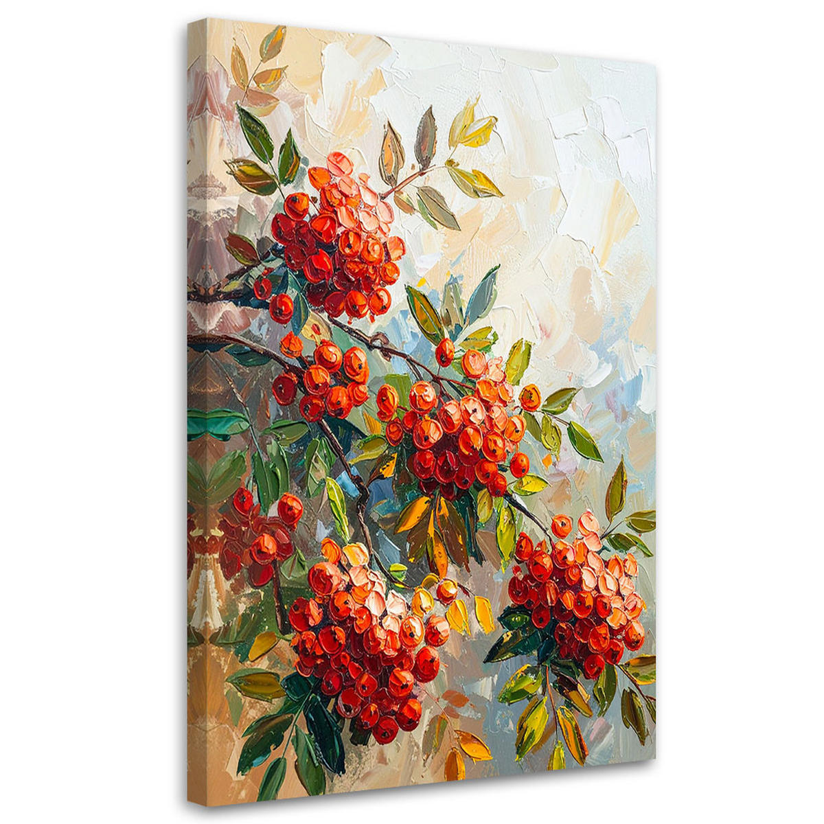 LEINWANDBILD Natur und Botanik 70x100cm - Rot, Textil (70/100cm) - Feeby