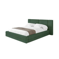 POLSTERBETT mit Bettkasten und Lattenrost, Bett mit Matratze H3/H4 - TEVO 160x200 Grün - Grün, Holzwerkstoff/Textil (160/200cm) - ALTDECOR