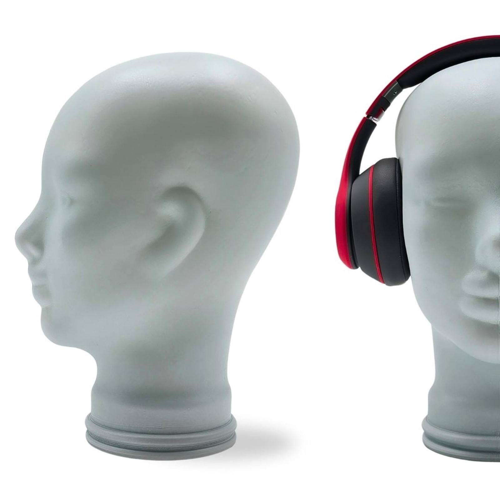 KOPFHÖRERSTÄNDER DYLAN Glas M02 weiss - Weiß, Glas (21/29/21cm) - DESIGN DELIGHTS