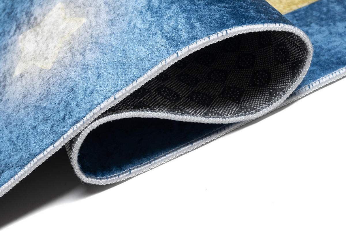 TEPPICH EMMA Blau 140/200 cm - Blau, Kunststoff (140/200cm) - Tapiso