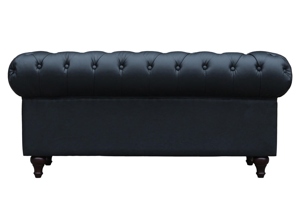 CHESTERFIELD-SOFA Aliza Schwarz - Schwarz, Holz/Kunststoff (157/70/82cm) - Habitat Garten