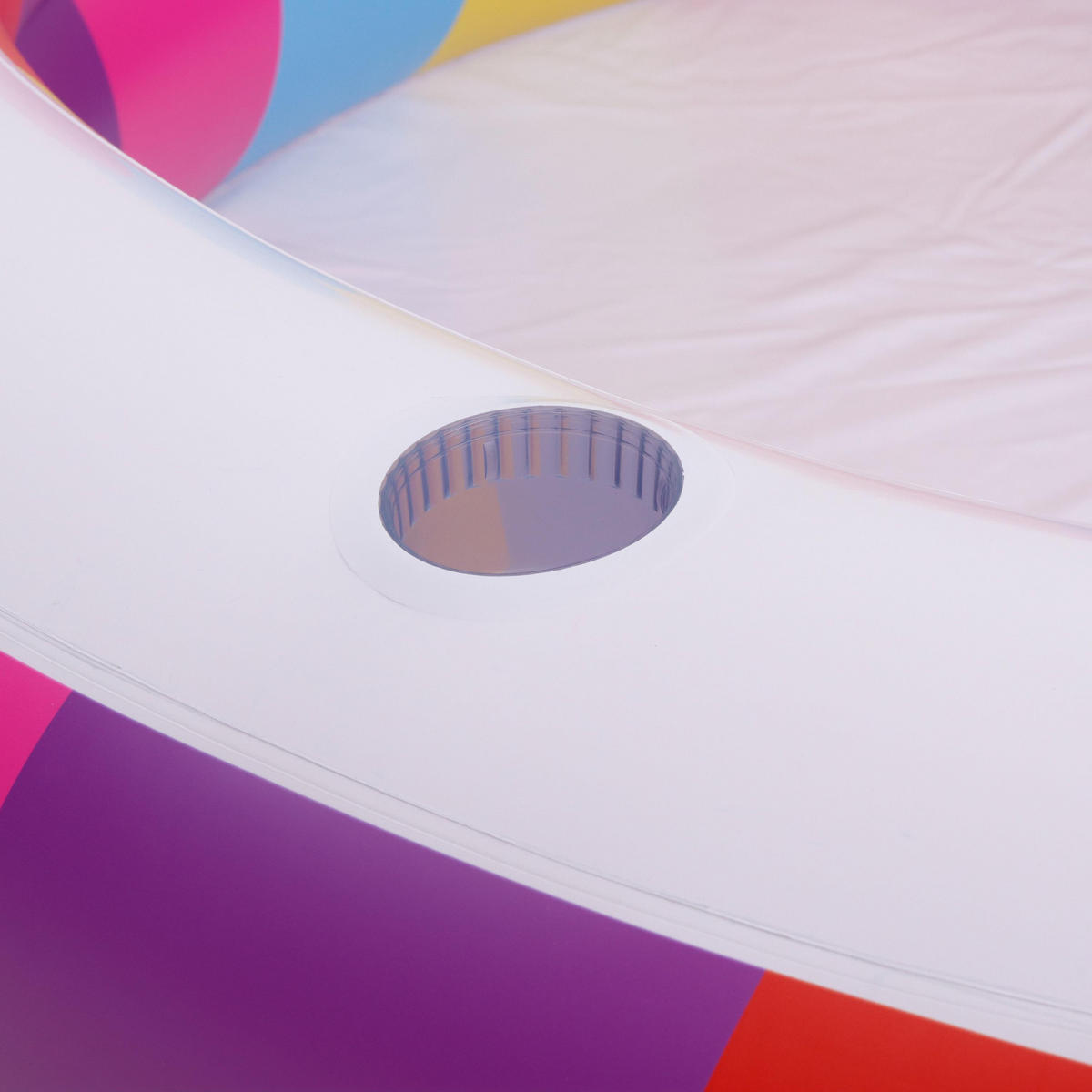 PLANSCHBECKEN Regenbogen rund Ø 187 x 42,5 cm Kinderpool - Multicolor, Kunststoff (187/187cm) - Avenli