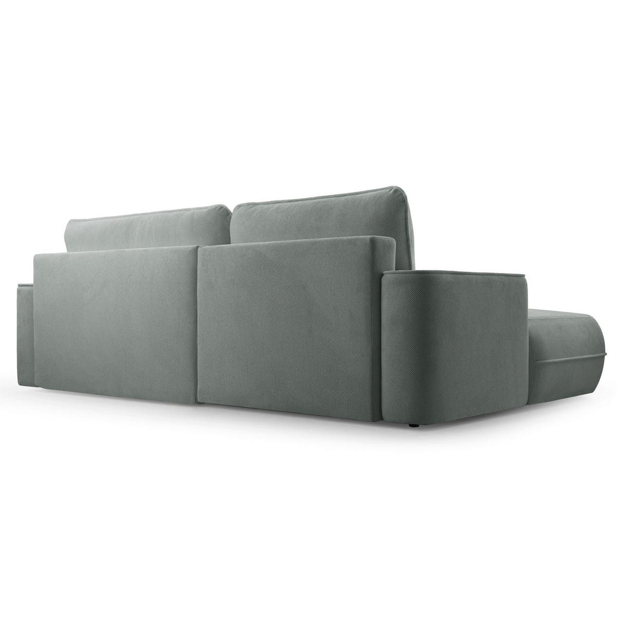 ECKSOFA Fuerro Graubeige Strukturstoff - Taupe/Schwarz, Kunststoff/Textil (168/260cm) - Selsey