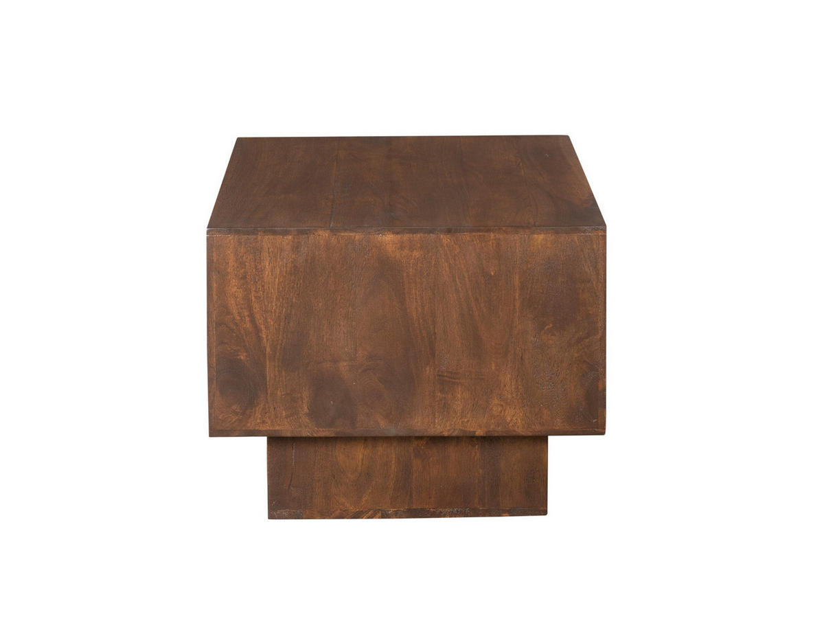 COUCHTISCH Petunia Mangoholz 55 cm / 55 cm Braun - Braun, Holz (56/56/46cm)