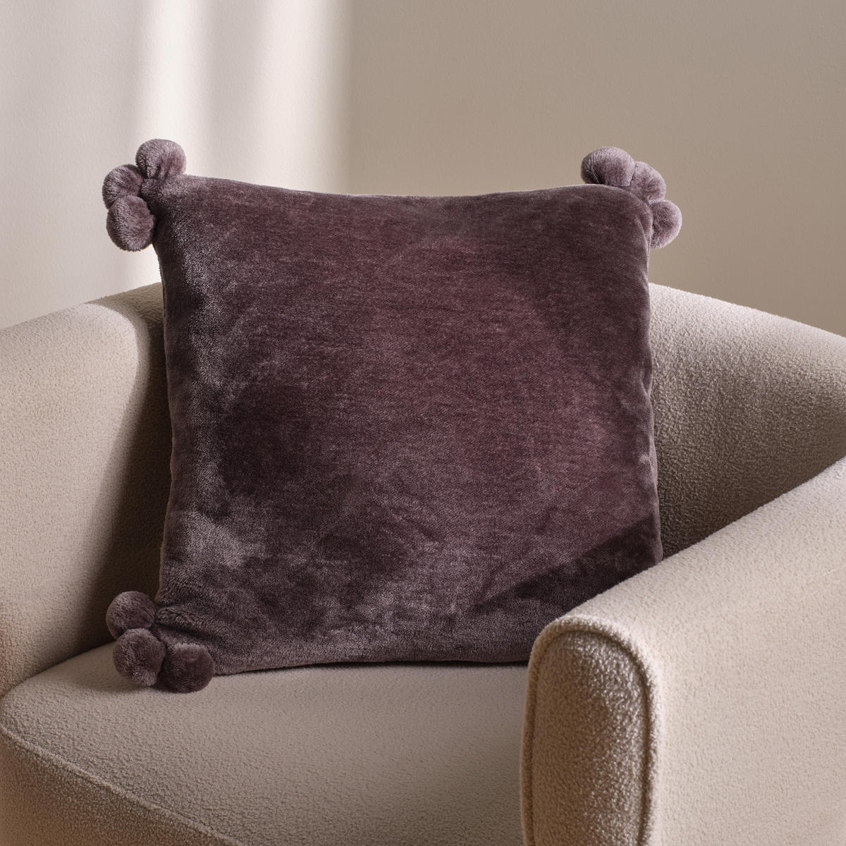 KISSENBEZUG Cabo - Dunkelgrau, Textil (45/45cm) - home&you