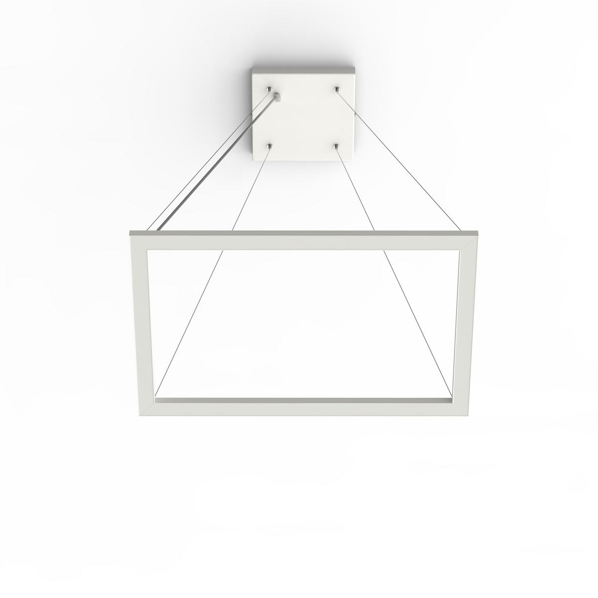 LED-HÄNGELEUCHTE - Weiß Hochglanz, Metall (40/60/100cm) - Lumicom