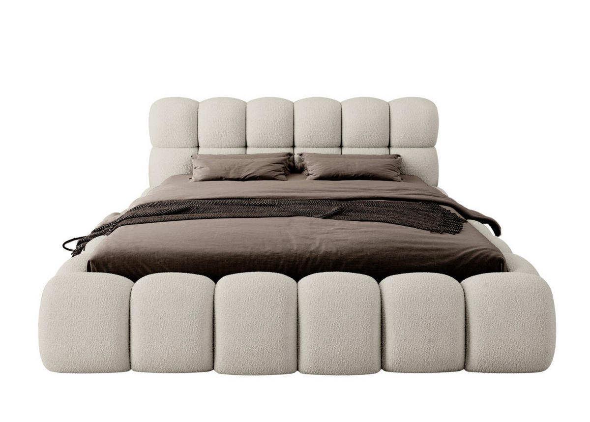 POLSTERBETT MORRICE 160x200 BEIGE - Beige, Holz/Textil (160/200cm) - Luxkor24