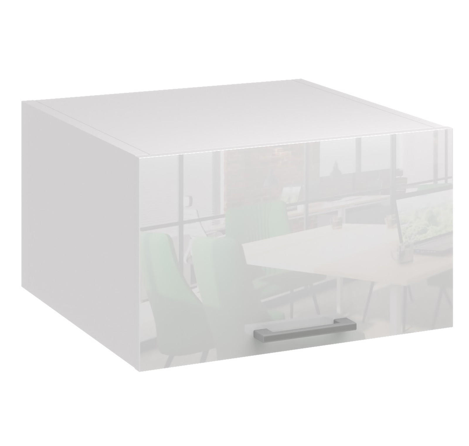 HÄNGESCHRANK GO60 weiss glanz - Weiß Hochglanz, Holzwerkstoff (60/40/31cm) - roe furniture